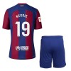 Conjunto (Camiseta+Pantalón Corto) FC Barcelona Kessie 19 Primera Equipación 23-24 - Niño